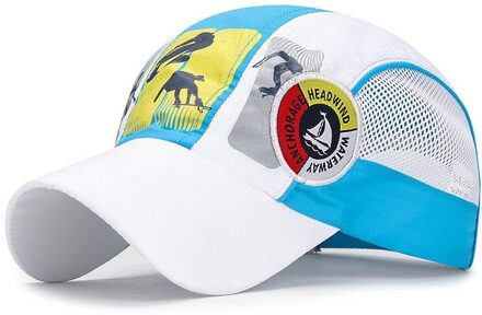 Snapback Sport Cap Size Meisjes Hip Snelle Droge Kinderen Zon Hop Jongen Hoed Zomer Outdoor Baseball Mesh 48-54Cm Northwood Hoeden Kids C wit