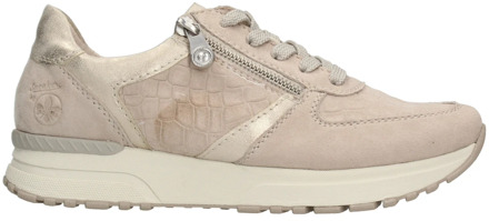 Sneaker Dames Taupe/Goud