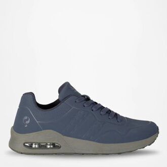 Sneaker hank middenblauw/antraciet - maat 47 Grijs