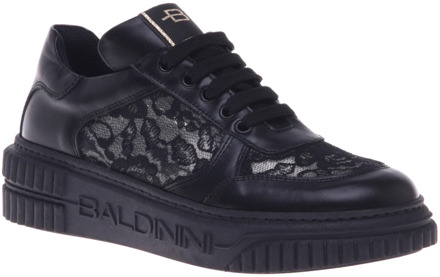Sneaker in black lace Baldinini , Black , Dames - 37 Eu,38 1/2 Eu,41 Eu,39 Eu,36 EU