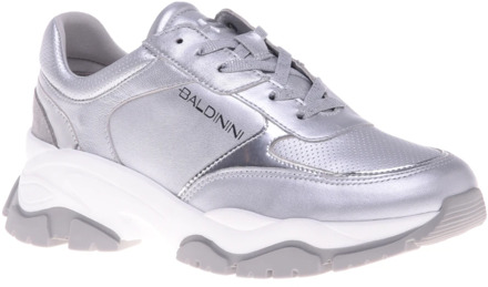 Sneaker in silver nappa leather Baldinini , Gray , Dames - 41 Eu,36 Eu,39 1/2 Eu,38 1/2 Eu,37 Eu,39 Eu,40 Eu,38 EU