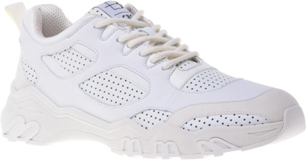 Sneaker in white eco-leather Baldinini , White , Heren - 46 Eu,43 Eu,41 Eu,42 Eu,40 Eu,45 Eu,44 Eu,39 EU