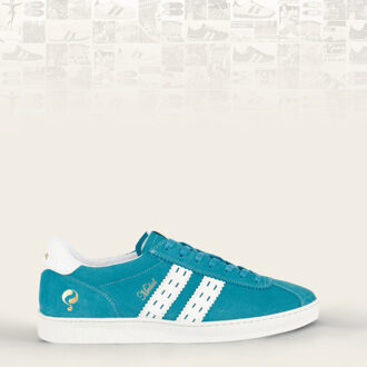 Sneaker medal aqua blauw/wit - maat 47