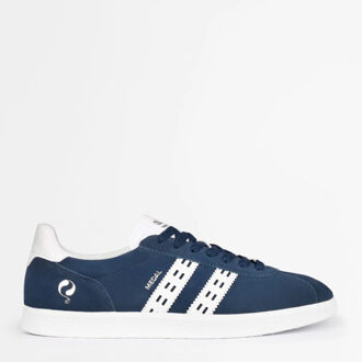 Sneaker medal classic denimblauw/wit - maat 46