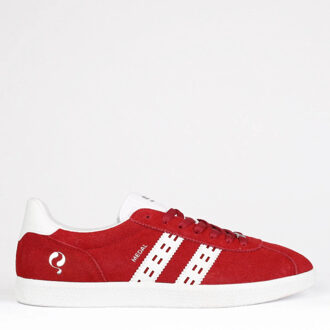 Sneaker medal classic donkerrood/wit - maat 42