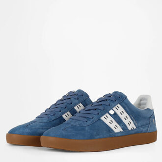 Sneaker platinum denimblauw/offwhite - maat 45 Wit