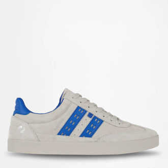 Sneaker platinum offwhite/koningsblauw Wit - 46