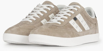 Sneaker platinum zand/wit Taupe - 44