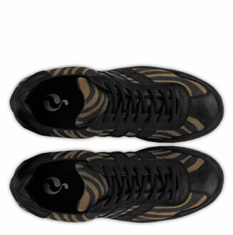 Sneaker sarnia taupe / black - maat 37 Zwart