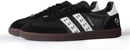 Sneaker titanium zwart/wit - 41