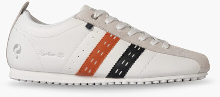 Sneaker typhoon sp wit/donkerblauw/oranje - maat 40