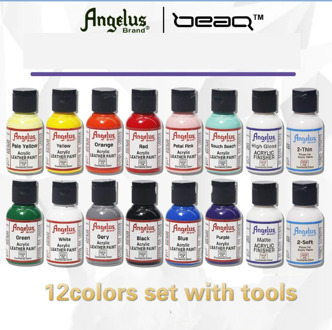 Sneakers Custom Leather Paint DIY Hand-Painted 12colors set with tools 25ml/118ml packed leather color change