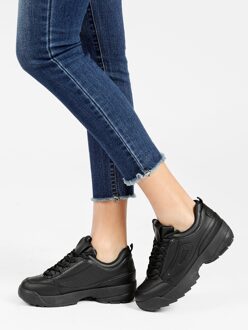 Sneakers met hoge zool NERO / 40