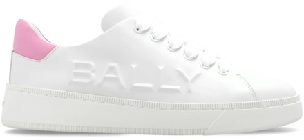 Sneakers met logo Bally , White , Dames - 39 Eu,38 Eu,40 Eu,36 Eu,41 EU