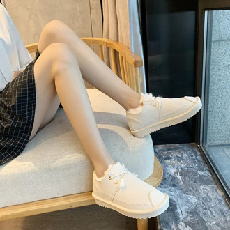 Sneakers Women's Shoes For Female Short Plush Casual Shoe Trainers Footwear Winter Cotton-Padded Shoes Keeping Warm Ankle Boots