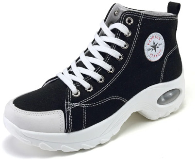 Sneakers Women's Vulcanized Shoes Spring and Summer Canvas Heighten Shoes Fashion Casual Platform Shoes Female