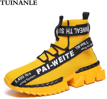 Sneakers Women Shoes 2020 Fashion Lover Plus Size 46 Light Casual Shoes White Run Sneakers Breathable Walking Men Shoes Yellow