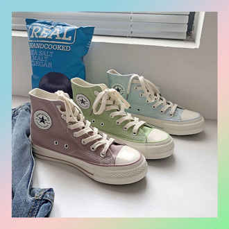 sneakers women shoes converse all star gothic flats trainers shoes for women sneakers vulcanize canvas neon retro lime green