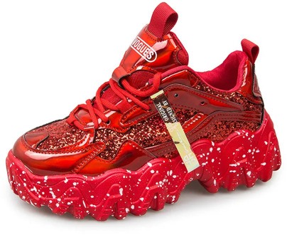 Sneakers Women Spring 2020 Sequined Cloth Bling Breathable Round Toe Leisure Chunky Women Shoes Tenis Feminino Zapatos De Mujer