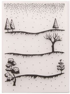 Sneeuw Boom Plastic Embossing Map Template DIY Scrapbook Fotoalbum Kaart Maken