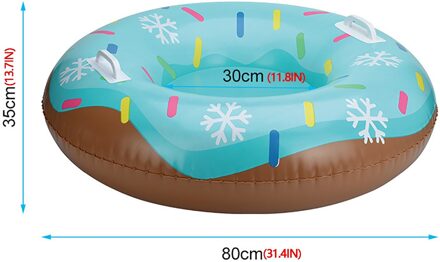 Sneeuw Buis Opblaasbare Winter Ski Cirkel Dreef Skiën Boord Pvc Met Handvat Duurzaam Outdoor Sneeuw Buis Skiën Accessoires Skiën