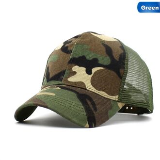 Sneeuw Camo Baseball Caps Mannen Zomer Mesh Cap Camouflage Hoed Voor Mannen Vrouwen Zomer Dad Hoed Caps groen