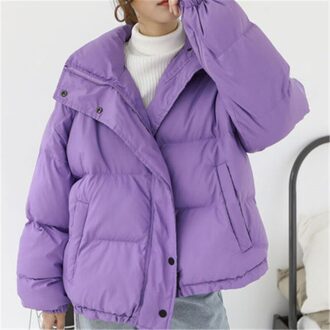 Sneeuw Dragen Winter Jas Vrouwen Katoenen Jas Plus Size Dikke Parka Vrouwelijke Jassen Korte Warm Uitloper Effen S 40-50 kg