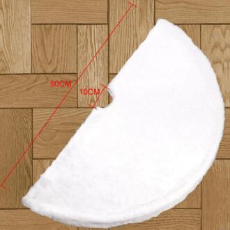 Sneeuw Pluche Kerstboom Rok Base Floor Mat Cover Xmas Vrolijk Kerstboom Ornament Kerstman Herten Voelde Kerstboom groot 90cm