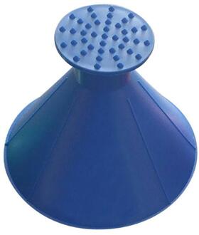 Sneeuw Remover Magical Car Voorruit Kegel Vormige Duurzaam Eenvoudige Handig Sneeuw Remover Tool Schop Trechter Blauw