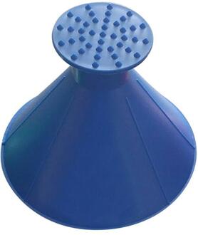 Sneeuw Remover Magische Autoruit Voorruit Hoge Effen Draagbare Eenvoudige Ijskrabber Kegel Vormige Trechter Tool Blauw