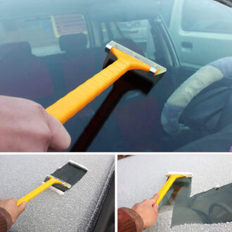Sneeuw Schop Rundvlees schraper auto folie schraper lange handvat ijsvrij schop Auto Glas Cleaning Tools