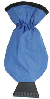 Sneeuw Schraper Removal Mitten Doek Reinigen Sneeuwschuiver Ijskrabber Tool Voor Auto Venster Outdoor Auto-Styling Winter Wanten blauw