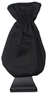 Sneeuw Schraper Removal Mitten Doek Reinigen Sneeuwschuiver Ijskrabber Tool Voor Auto Venster Outdoor Auto-Styling Winter Wanten zwart