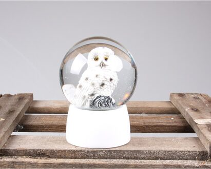 Sneeuwbol sneeuwuil 8 cm