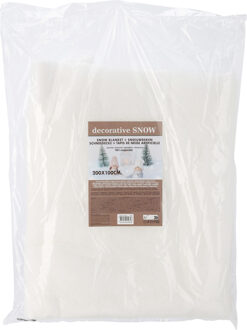 Sneeuwdeken - 100 x 200 cm - wit - biologisch afbreekbaar - sneeuwtapijt - sneeuwversiering