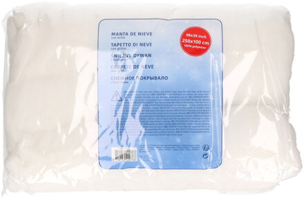 Sneeuwdeken / sneeuwtapijt met glitter 250 x 100 cm winter decoratie