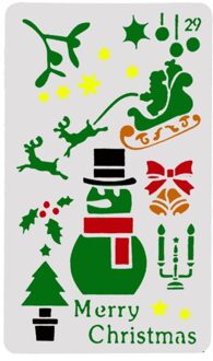 Sneeuwpop Gelaagdheid Stencils voor Diy scrapbook/fotoalbum Decoratieve Embossing kleuring, schilderen stencil, home decor