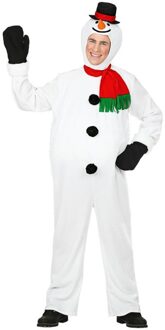 Sneeuwpop Jumpsuit Volwassenen Wit - Transparant