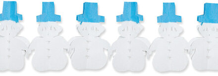 Sneeuwpop versiering slinger