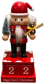 Sneeuwpop Vorm Kerst Decoratie Houten Countdown Kalender Leuke Cartoon Decoratie Countdown kalender