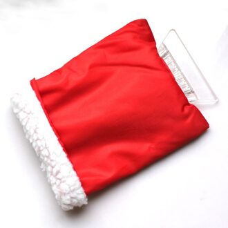 Sneeuwschuiver Auto Sneeuw Schraper Ijs Cleaner Sneeuw Cleaner Voor Voorruit Met Handschoen (Blauw) rood