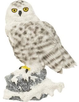 Sneeuwuil dieren magneet - 7 cm - uilen dieren speelgoed - Koelkast magneetjes voor kinderen