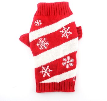 Sneeuwvlok Patroon Winter Hond Trui Puppy Kat Huisdier Kleding Gebreide Truien Zachte Ronde Hals Mouw Kerst Kostuum