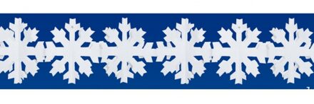 Sneeuwvlokken slinger winterdecoratie Wit