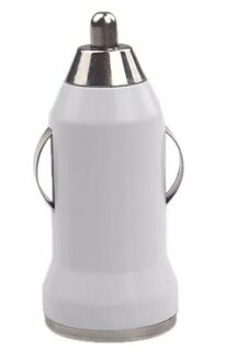 Snel Opladen Auto Sigarettenaansteker Dual Usb Charge Port Aansteker Adapter Universele Telefoon Lading Auto Accessoires wit