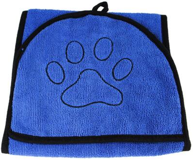 Sneldrogende Soft Pet Handdoeken Ultra Absorberende Microfiber Huisdier Badhanddoek Voor Kleine/Medium Hond Huisdieren Blauw