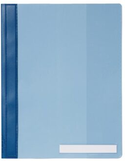 Snelhechter Durable 2510 A4 PVC extra breed blauw Transparant