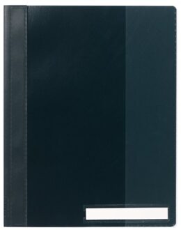 Snelhechter Durable 2510 A4 PVC extra breed zwart Transparant