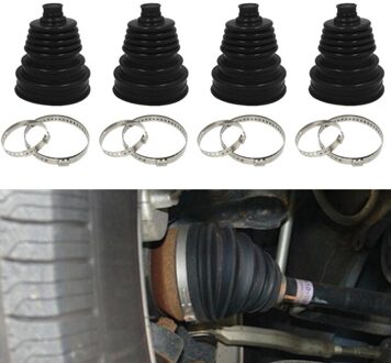 Snelheid Stofkap Kit Klem Siliconen Cv Boot Bal Ronde Rubber 140Mm X 86Mm Constante Universele Cv Joint boot Auto Accessoires 4stk