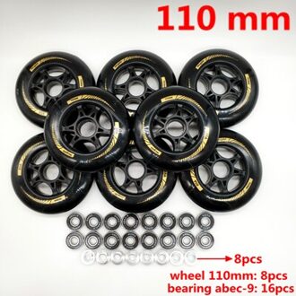 Snelheid Wiel 90 Mm 85 Een 84 Een Zwarte Lager Abec-9 zwart 110 mm